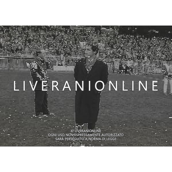 29-01-1995 GENOVA CAMPIONATO DI CALCIO SERIE A GENOA-MILAN PARTITA SOSPESA PER LA MORTE DEL TIFOSO DEL GENOA VINCENZO SPAGNOLO ACCOLTELLATO FUORI DALLO STADIO NELLA FOTO FABIO CAPELLO AG ALDO LIVERANI SAS