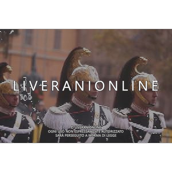 IL PRESIDENTE DELLA REPUBBLICA SERGIO MATTARELLA ALL\'INAUGURAZIONE DELL\'ANNO ACCADEMICO DELL\'UNIVERSITÀ\' \'UNIMORE\' AL TEATRO ARIOSTO DI REGGIO EMILIA 01.12.2022 NELLA FOTO I CORAZZIERI ©SANTANDREA / AGENZIA ALDO LIVERANI SAS