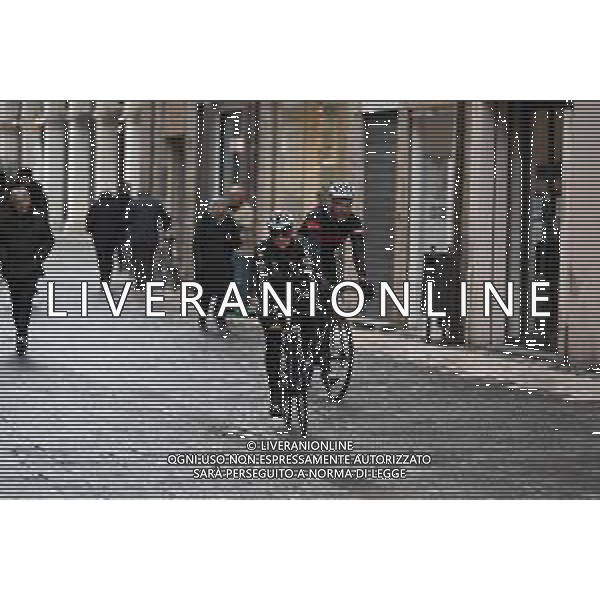 03-12-2022 Ricognizione Remco Evenepoel Tappa Cronometro Savignano - Cesena Giro 2023; 2022, Quick Step - Alpha Vinyl; Evenepoel, Remco; Mondini, Gianpaolo; Cesena; ©SIROTTI / AGENZIA ALDO LIVERANI SAS