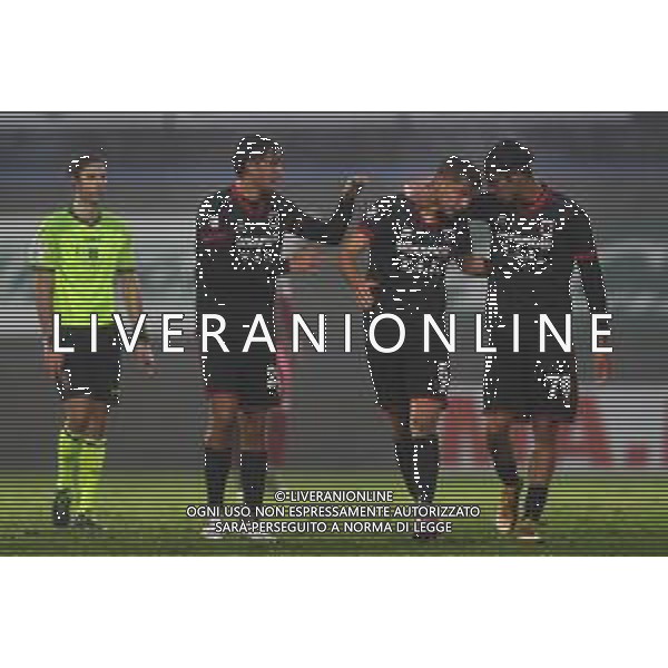 LEGA PRO 03/12/2022 Fiorenzuola - Rimini Campionato di Calcio serie C girone B - nella foto: esultanza fiorenzuola dopo il goal ©Claudio Zamagni/ AGENZIA ALDO LIVERANI SAS
