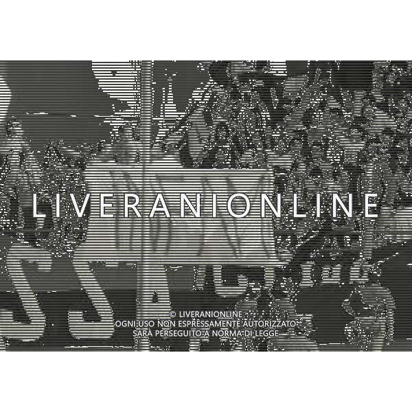 17-09-1989 GENOVA CAMPIONATO DI CALCIO SERIE A GENOA-MILAN 1-1 NELLA FOTO TIFOSI MILAN AG ALDO LIVERANI SAS