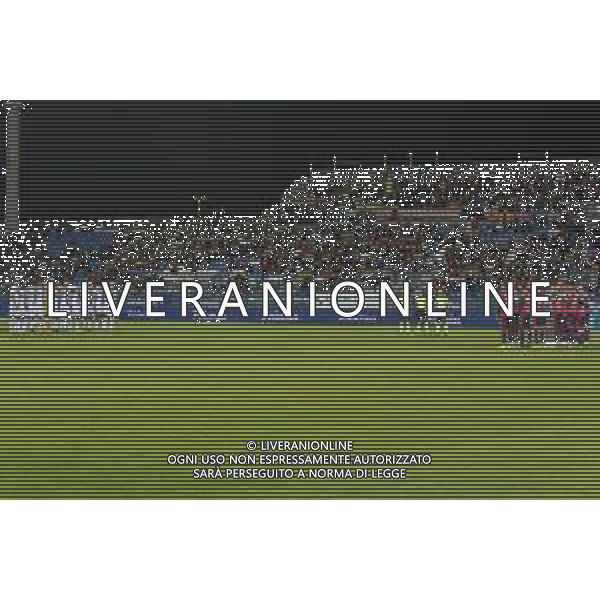 3-12-2022. Cagliari Calcio-Parma Calcio 15° giornata serie BKT 2022/2023, stadio Unipol Domus Cagliari. Foto Salvatore Moi/Aldo Liverani s.a.s. Nella foto: un minuto di silenzio prima inizio gara Cagliari Parma, in ricordo delle vittime della frana isola d\'Ischia. ©MOI / AGENZIA ALDO LIVERANI SAS
