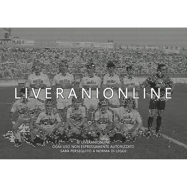 RETROSPETTIVA FORMAZIONE GENOA CALCIO 1988-1989 NELLA FOTO LA FORMAZIONE DEL GENOA CALCIO 1988-1989 DA SIN IN PIEDI DAVIDE FONTOLAN-GIANLUCA SUGNORINI-FULVIO COLLOVATI-JOSE PERDOMO-RUBEN PAZ-ATTILIO GREGORI SED DA SIN CARLOS AGUILERA-GENNARO RUOTOLO-STEFANO ERANIO-ARMANDO FERRONI-ALBERTO URBAN AG ALDO LIVERANI SAS