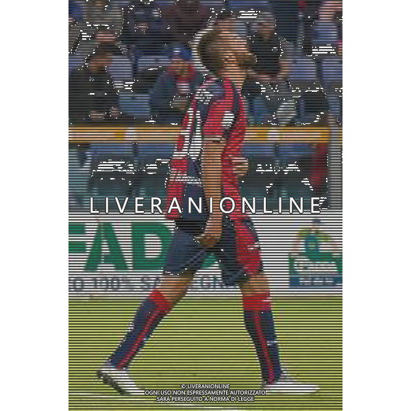 3-12-2022. Cagliari Calcio-Parma Calcio 15° giornata serie BKT 2022/2023, stadio Unipol Domus Cagliari. Foto Salvatore Moi/Aldo Liverani s.a.s. Nella foto: Esultanza dopo il gol di Leonardo Pavoletti ©MOI / AGENZIA ALDO LIVERANI SAS