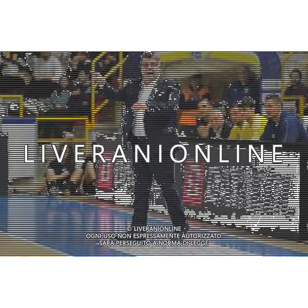 Alessandro Ramagli head coach of Tezenis Verona durante la partita tra Tezenis Verona e - Bertram Yachts Derthona Tortona valida per la nona giornata del campionato Italiano di basket serie A1. 3 Dicembre 2022, Pala AGSM-AIM, Verona, Italia ©Tommasini Roberto / AGENZIA ALDO LIVERANI SAS