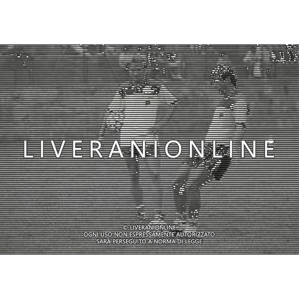 1989 BORNO RITIRO ESTIVO PRE CAMPIONATO GENOA CALCIO NELLA FOTO DAVIDE FONTOLAN E GIANLUCA SIGNORINI AG ALDO LIVERANI SAS