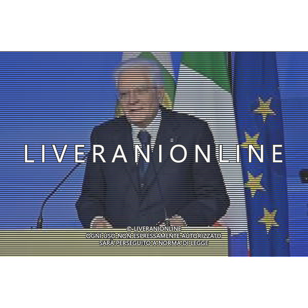 TVRG Bocconi Monti Mattarella nella foto Sergio Mattarella Presidente della Repubblica Milano 07-12-2022 L\'universita\' Bocconi saluta Mario Monti, presente tra gli altri il Presidente della Repubblica Sergio Mattarella foto Roberto Garavaglia/ag. Aldo Liverani sas/ AGENZIA ALDO LIVERANI SAS