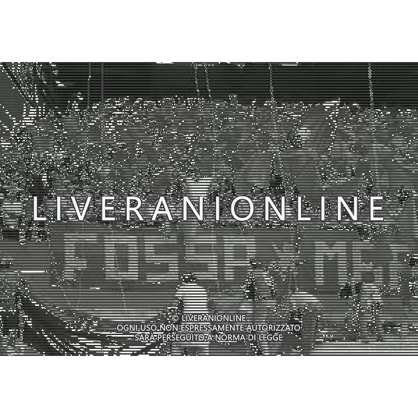 01-10-1989 GENOVA CAMPIONATO DI CALCIO SERIE A GENOA-SAMPDORIA 1-2 NELLA FOTO TIFOSI GENOA AG ALDO LIVERANI SAS