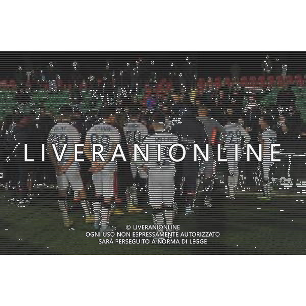 Ternana vs Cagliari Campionato Serie B - 16 Giornata Stadio Liberati - Terni 07-12-2022 nella foto: Il Cagliari contestato dai tifosi ©Federico Gaetano / AGENZIA ALDO LIVERANI SAS
