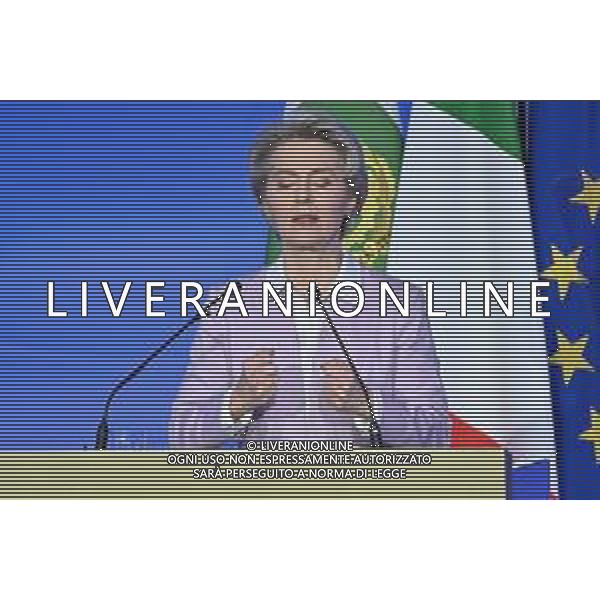 TVRG Bocconi Monti Mattarella nella foto Ursula von der Leyen presidente della commissione europea Milano 07-12-2022 L\'universita\' Bocconi saluta Mario Monti, presente tra gli altri il Presidente della Repubblica Sergio Mattarella foto Roberto Garavaglia/ag. Aldo Liverani sas / AGENZIA ALDO LIVERANI SAS