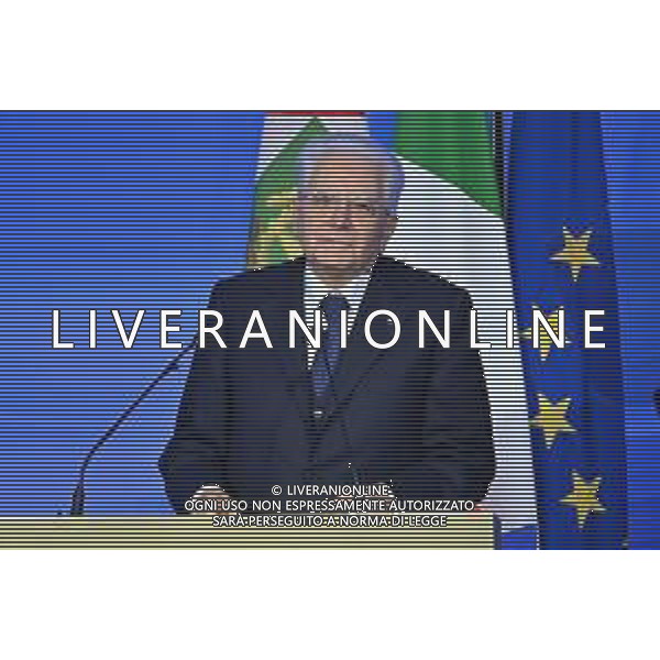 TVRG Bocconi Monti Mattarella nella foto Sergio Mattarella Presidente della Repubblica Milano 07-12-2022 L\'universita\' Bocconi saluta Mario Monti, presente tra gli altri il Presidente della Repubblica Sergio Mattarella foto Roberto Garavaglia/ag. Aldo Liverani sas / AGENZIA ALDO LIVERANI SAS