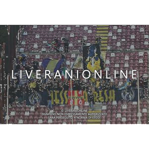 08.12.2022 REGGIO CALABRIA STADIO ORESTE GRANILLO. CAMPIONATO SERIE B. REGGINA VS FROSINONE. IN FOTO TIFOSI FROSINONE ESULTANO A FINE GARA ©GARREFFA PASQUALE / AGENZIA ALDO LIVERANI SAS