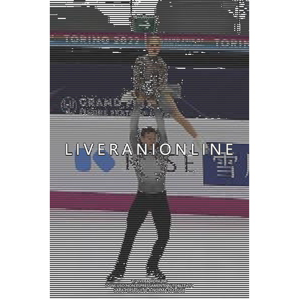 TVMV-Torino 08.12.2022 Palavela © Manuela Viganti/Agenzia Aldo Liverani Grand Prix of Figure Skating Fianl 2022/2023 Torino Nella foto: alexa kniermi e brandon frazier ©Viganti Manuela / AGENZIA ALDO LIVERANI SAS