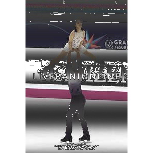 TVMV-Torino 09.12.2022 Palavela © Manuela Viganti/Agenzia Aldo Liverani Grand Prix of Figure Skating Final 2022/2023 Torino Nella foto: riku miura e ryuchi kihara ©Manuela Viganti / AGENZIA ALDO LIVERANI SAS