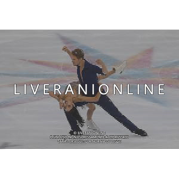 TVMV-Torino 09.12.2022 Palavela © Manuela Viganti/Agenzia Aldo Liverani Grand Prix of Figure Skating Fianl 2022/2023 Torino Nella foto: madison chock e evan bates ice dance rhythm dance ©Manuela Viganti / AGENZIA ALDO LIVERANI SAS