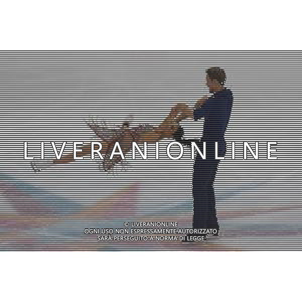 TVMV-Torino 09.12.2022 Palavela © Manuela Viganti/Agenzia Aldo Liverani Grand Prix of Figure Skating Fianl 2022/2023 Torino Nella foto: madison chock e evan bates ice dance rhythm dance ©Manuela Viganti / AGENZIA ALDO LIVERANI SAS