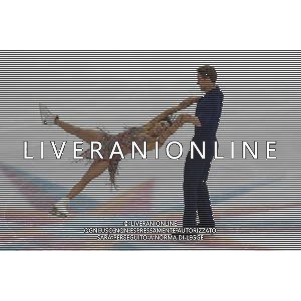TVMV-Torino 09.12.2022 Palavela © Manuela Viganti/Agenzia Aldo Liverani Grand Prix of Figure Skating Fianl 2022/2023 Torino Nella foto: madison chock e evan bates ice dance rhythm dance ©Manuela Viganti / AGENZIA ALDO LIVERANI SAS