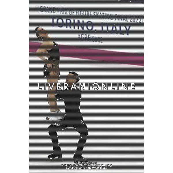 TVMV-Torino 09.12.2022 Palavela © Manuela Viganti/Agenzia Aldo Liverani Grand Prix of Figure Skating Fianl 2022/2023 Torino Nella foto: charlene guignard e marco fabbri ice dance rhythm dance ©Manuela Viganti / AGENZIA ALDO LIVERANI SAS