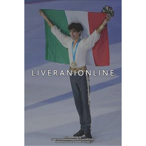 TVMV-Torino 10.12.2022 Palavela © Manuela Viganti/Agenzia Aldo Liverani Grand Prix of Figure Skating Final 2022/2023 Torino Nella foto: nikolaj memola vincintore della medaglia d\'oro neljunior men free skating ©Manuela Viganti / AGENZIA ALDO LIVERANI SAS