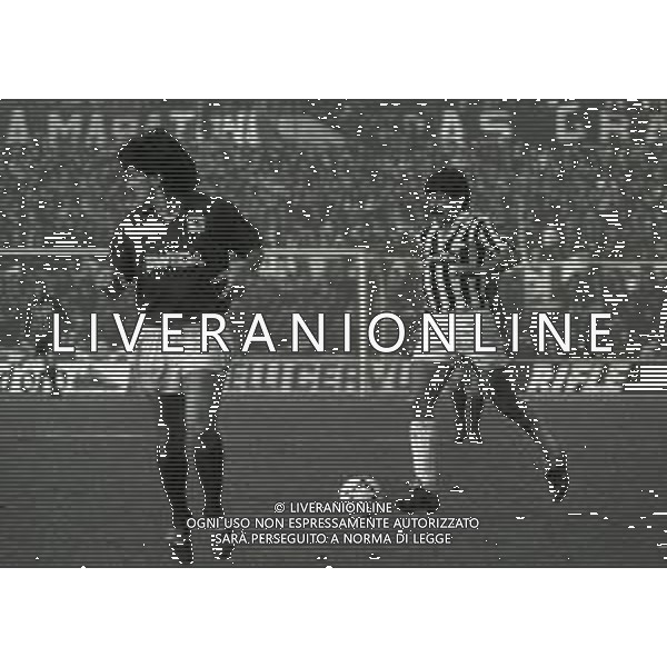 16-02-1986 TORINO CAMPIONATO DI CALCIO SERIE A JUVENTUS-TORINO 1-1 NELLA FOTO LUCIANO FAVERO AG ALDO LIVERANI SAS