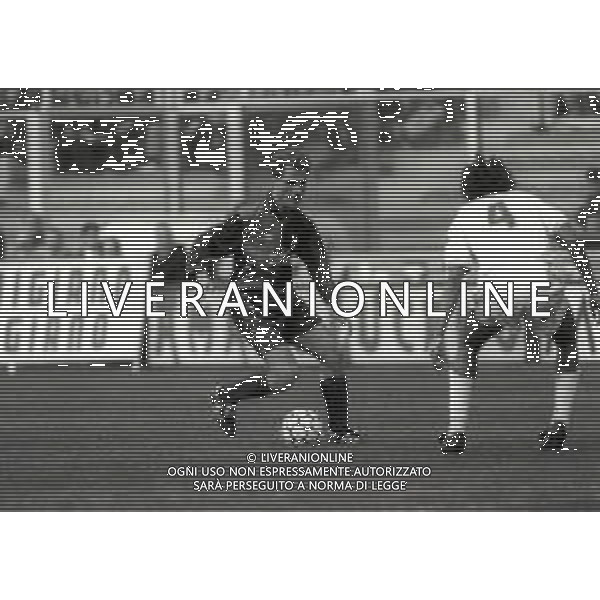 16-02-1992 GENOVA CAMPIONATO DI CALCIO SERIE A GENOA-ROMA 1-1 NELLA FOTO GENNARO RUOTOLO AG ALDO LIVERANI SAS
