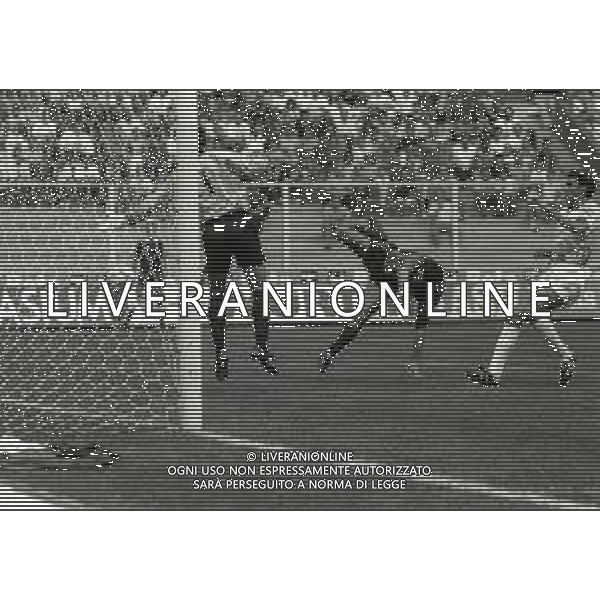01-09-1991 GENOVA CAMPIONATO DI CALCIO SERIE A GENOA-CREMONESE 2-0 NELLA FOTO GOAL CARLOS AGUILERA AG ALDO LIVERANI SAS