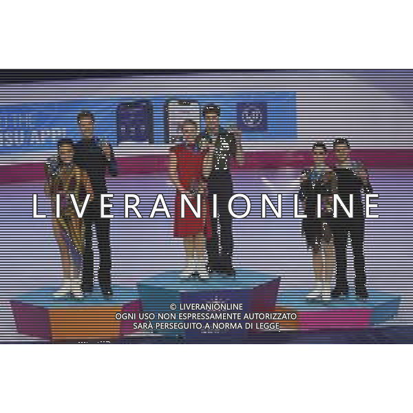 TVMV-Torino 10.12.2022 Palavela © Manuela Viganti/Agenzia Aldo Liverani Grand Prix of Figure Skating Final 2022/2023 Torino Nella foto: charlene guignard e marco fabbri vincitori medaglia di bronzo nell\' ice dance free dance ©Manuela Viganti / AGENZIA ALDO LIVERANI SAS