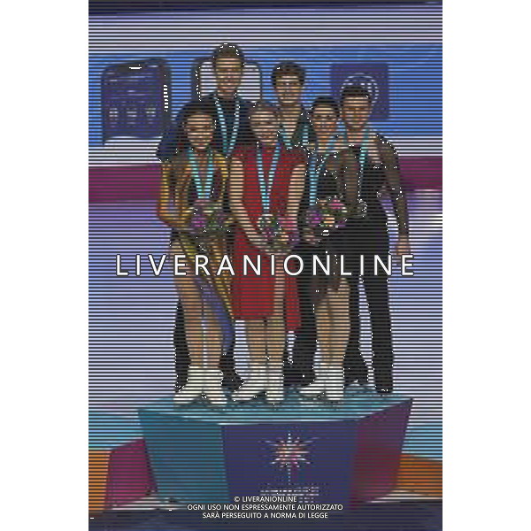TVMV-Torino 10.12.2022 Palavela © Manuela Viganti/Agenzia Aldo Liverani Grand Prix of Figure Skating Final 2022/2023 Torino Nella foto: charlene guignard e marco fabbri vincitori medaglia di bronzo nell\' ice dance free dance ©Manuela Viganti / AGENZIA ALDO LIVERANI SAS