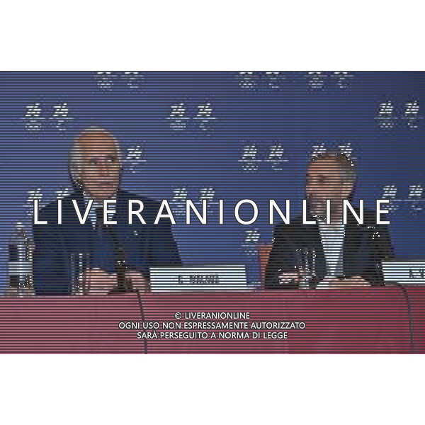 TVRG Conferenza stampa CIO e Milano Cortina 2026 nella foto da SX Giovanni Malago\' e Andrea Varnier Milano 14-12-2022 Conferenza stampa presso la Sala dell\'Orologio di Palazzo Marino con alcuni rappresentanti del CIO Comitato Olimpico Internazionale e del comitato organizzatore dei Giochi Olimpici e Paralimpici di Milano Cortina 2026 foto Roberto Garavaglia/ag. Aldo Liverani sas/ AGENZIA ALDO LIVERANI SAS