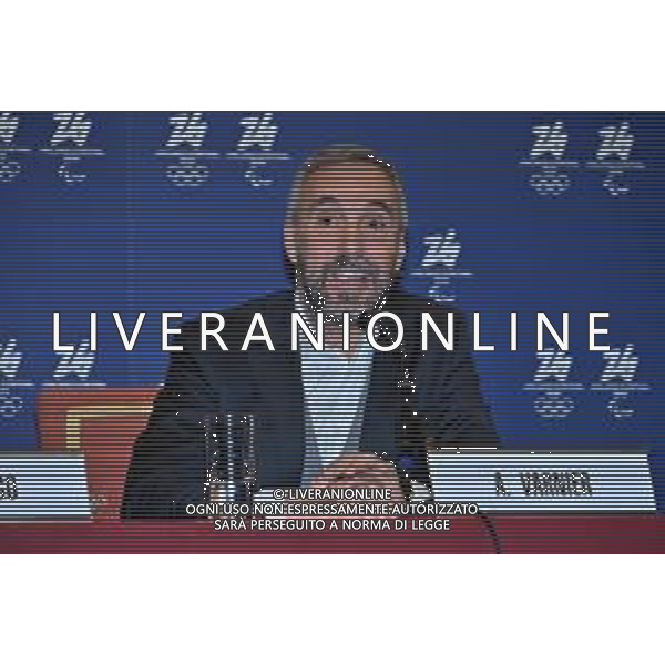 TVRG Conferenza stampa CIO e Milano Cortina 2026 nella foto Andrea Varnier amministratore delegato della Fondazione Milano Cortina 2026 Milano 14-12-2022 Conferenza stampa presso la Sala dell\'Orologio di Palazzo Marino con alcuni rappresentanti del CIO Comitato Olimpico Internazionale e del comitato organizzatore dei Giochi Olimpici e Paralimpici di Milano Cortina 2026 foto Roberto Garavaglia/ag. Aldo Liverani sas/ AGENZIA ALDO LIVERANI SAS