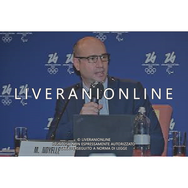 TVRG Conferenza stampa CIO e Milano Cortina 2026 nella foto Michael Noyelle del CIO Milano 14-12-2022 Conferenza stampa presso la Sala dell\'Orologio di Palazzo Marino con alcuni rappresentanti del CIO Comitato Olimpico Internazionale e del comitato organizzatore dei Giochi Olimpici e Paralimpici di Milano Cortina 2026 foto Roberto Garavaglia/ag. Aldo Liverani sas/ AGENZIA ALDO LIVERANI SAS