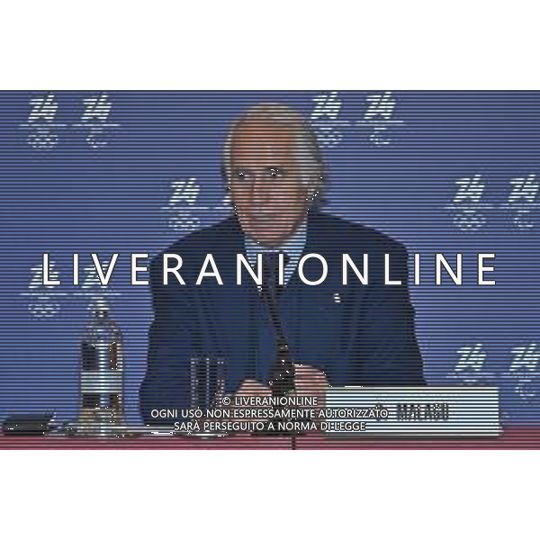 TVRG Conferenza stampa CIO e Milano Cortina 2026 nella foto Giovanni Malago’ presidente CONI Milano 14-12-2022 Conferenza stampa presso la Sala dell\'Orologio di Palazzo Marino con alcuni rappresentanti del CIO Comitato Olimpico Internazionale e del comitato organizzatore dei Giochi Olimpici e Paralimpici di Milano Cortina 2026 foto Roberto Garavaglia/ag. Aldo Liverani sas/ AGENZIA ALDO LIVERANI SAS