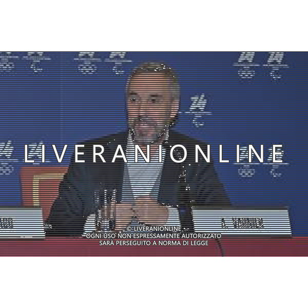 TVRG Conferenza stampa CIO e Milano Cortina 2026 nella foto Andrea Varnier amministratore delegato della Fondazione Milano Cortina 2026 Milano 14-12-2022 Conferenza stampa presso la Sala dell\'Orologio di Palazzo Marino con alcuni rappresentanti del CIO Comitato Olimpico Internazionale e del comitato organizzatore dei Giochi Olimpici e Paralimpici di Milano Cortina 2026 foto Roberto Garavaglia/ag. Aldo Liverani sas/ AGENZIA ALDO LIVERANI SAS