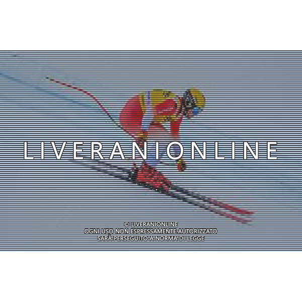 Niels Hintermann (SUI) durante la discesa libera di Coppa del Mondo di sci, 15 Dicembre 2022, Val Gardena, Bolzano, Italia. ©Tommasini RobertoAG ALDO LIVERANI SAS