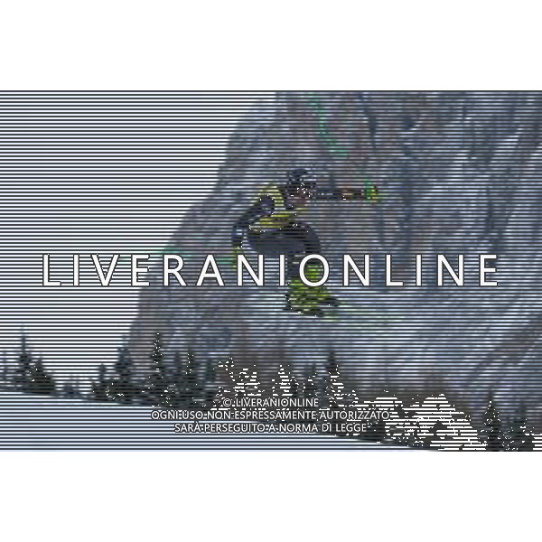 Matteo Marsaglia (ITA) durante la discesa libera di Coppa del Mondo di sci, 15 Dicembre 2022, Val Gardena, Bolzano, Italia. ©Tommasini RobertoAG ALDO LIVERANI SAS