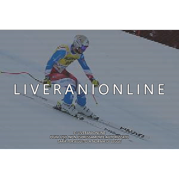Matthieu Bailet (FRA) durante la discesa libera di Coppa del Mondo di sci, 15 Dicembre 2022, Val Gardena, Bolzano, Italia. ©Tommasini RobertoAG ALDO LIVERANI SAS