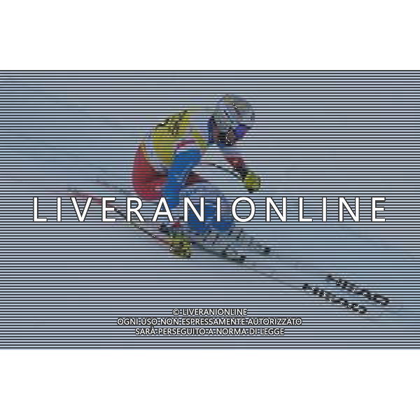 Matthieu Bailet (FRA) durante la discesa libera di Coppa del Mondo di sci, 15 Dicembre 2022, Val Gardena, Bolzano, Italia. ©Tommasini RobertoAG ALDO LIVERANI SAS