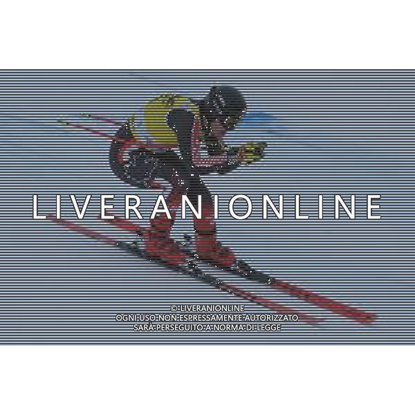 Brodie Seger (CAN) durante la discesa libera di Coppa del Mondo di sci, 15 Dicembre 2022, Val Gardena, Bolzano, Italia. ©Tommasini RobertoAG ALDO LIVERANI SAS