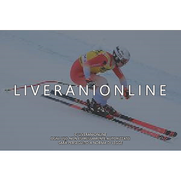 Lars Roesti (SUI) durante la discesa libera di Coppa del Mondo di sci, 15 Dicembre 2022, Val Gardena, Bolzano, Italia. ©Tommasini RobertoAG ALDO LIVERANI SAS