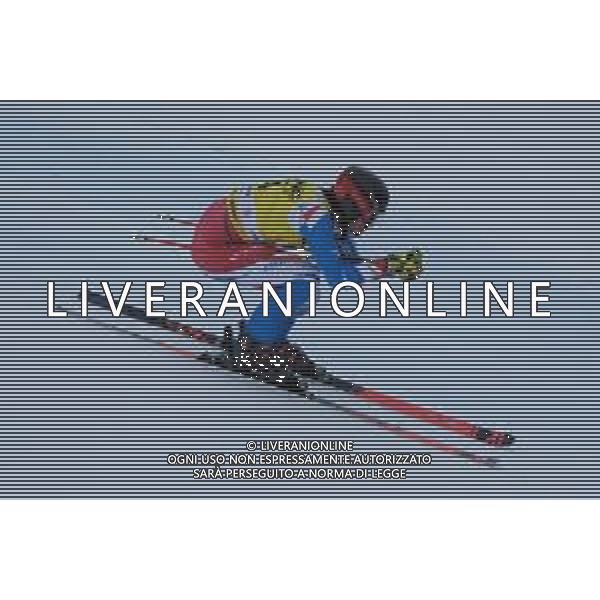 Sam Alphand (FRA) durante la discesa libera di Coppa del Mondo di sci, 15 Dicembre 2022, Val Gardena, Bolzano, Italia. ©Tommasini RobertoAG ALDO LIVERANI SAS