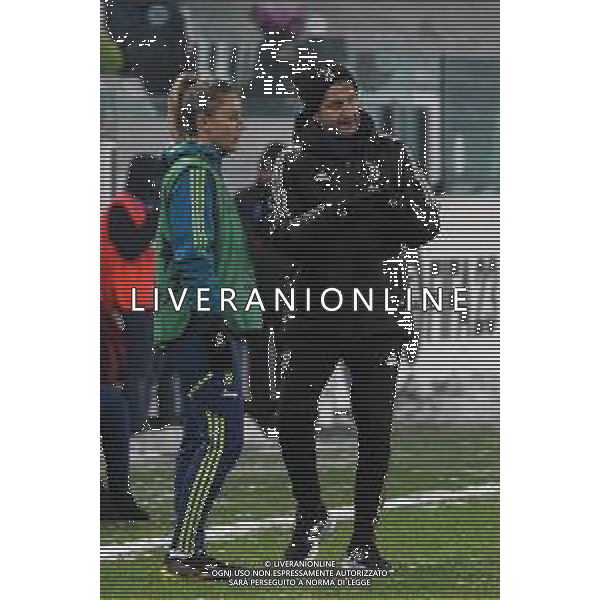 TVMV-Torino 15.12.2022 Allianz Stadium ©Manuela Viganti/Agenzia Aldo Liverani Juventus W vs Zurigo W Champions League Femminile 2022/2023 Nella foto: joe montemurro e martina rosucci ©Manuela Viganti AG ALDO LIVERANI SAS