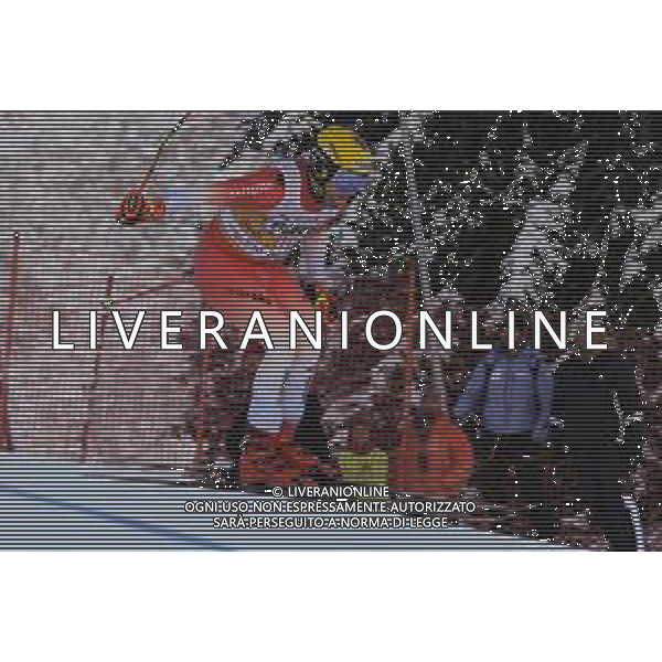 Niels Hintermann (SUI) durante la discesa libera di Coppa del Mondo di sci, 17 Dicembre 2022, Val Gardena, Bolzano, Italia. ©Tommasini Roberto / AGENZIA ALDO LIVERANI SAS