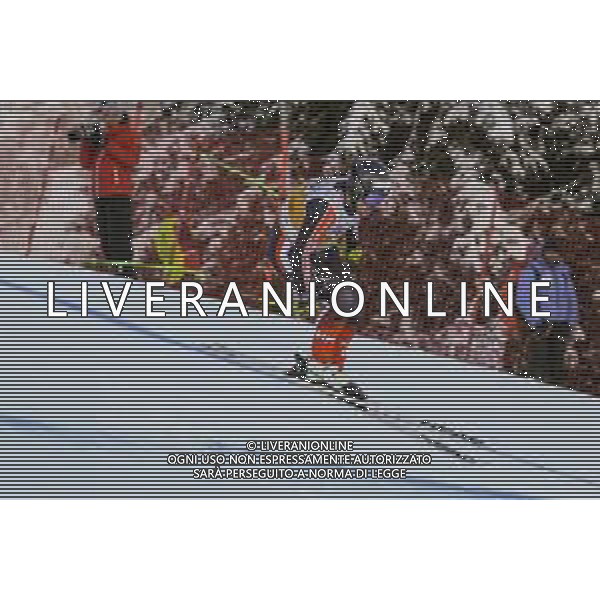 James Crawford (USA) durante la discesa libera di Coppa del Mondo di sci, 17 Dicembre 2022, Val Gardena, Bolzano, Italia. ©Tommasini Roberto / AGENZIA ALDO LIVERANI SAS