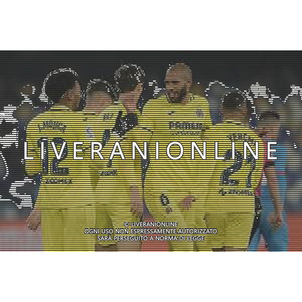 NAPOLI - VILLAREAL PARTITA AMICHEVOLE 17.12.2022 NELLA FOTO esultanza Etienne Capoue ©MOSCA / AGENZIA ALDO LIVERANI SAS
