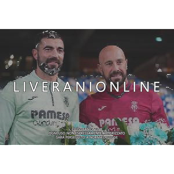 NAPOLI - VILLAREAL PARTITA AMICHEVOLE 17.12.2022 NELLA FOTO Pepe Reina, Raul Albiol ©MOSCA / AGENZIA ALDO LIVERANI SAS