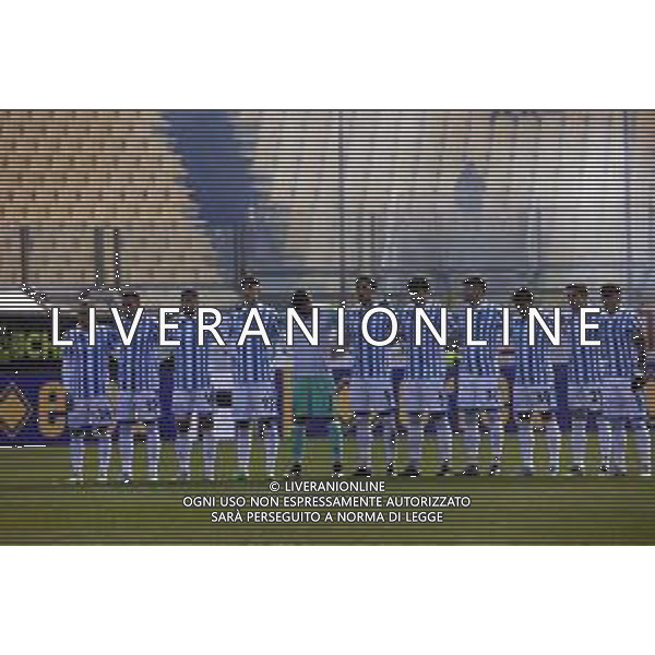 minuto di silenzio per la morte di sinisa mihajlovic - la formazione della spal schierata PARMA SPAL CAMPIONATO CALCIO SERIE BKT 18.12.2022 ©GIAMPIETRI / AGENZIA ALDO LIVERANI SAS