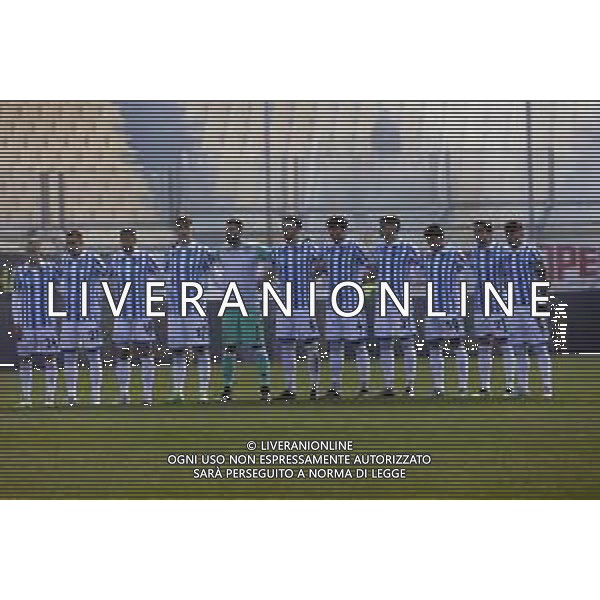 minuto di silenzio per la morte di sinisa mihajlovic - la formazione della spal schierata PARMA SPAL CAMPIONATO CALCIO SERIE BKT 18.12.2022 ©GIAMPIETRI / AGENZIA ALDO LIVERANI SAS