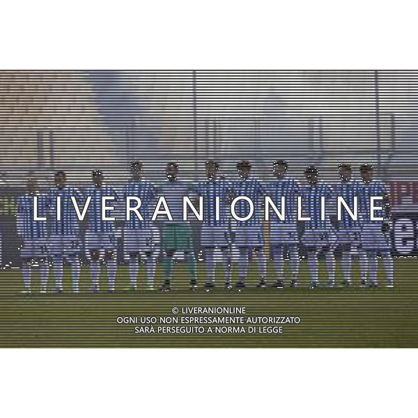 minuto di silenzio per la morte di sinisa mihajlovic - la formazione della spal schierata PARMA SPAL CAMPIONATO CALCIO SERIE BKT 18.12.2022 ©GIAMPIETRI / AGENZIA ALDO LIVERANI SAS