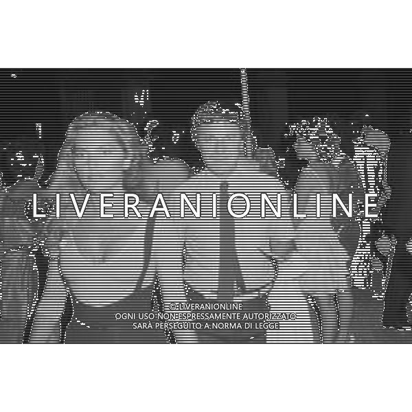 FESTA PER LA NASCITA DEL CANALE TELEVISIVO RETE 4, INAUGURAZIONE A VILLA REALE DI MONZA NELL\'ANNO 1982 - RETROSPETTIVA NELLA FOTO ELEONORA VALLONE AG AGENZIA ALDO LIVERANI SAS