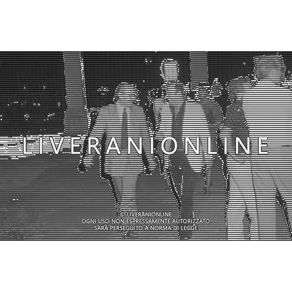 FESTA PER LA NASCITA DEL CANALE TELEVISIVO RETE 4, INAUGURAZIONE A VILLA REALE DI MONZA NELL\'ANNO 1982 - RETROSPETTIVA NELLA FOTO LINO PATRUNO AG AGENZIA ALDO LIVERANI SAS